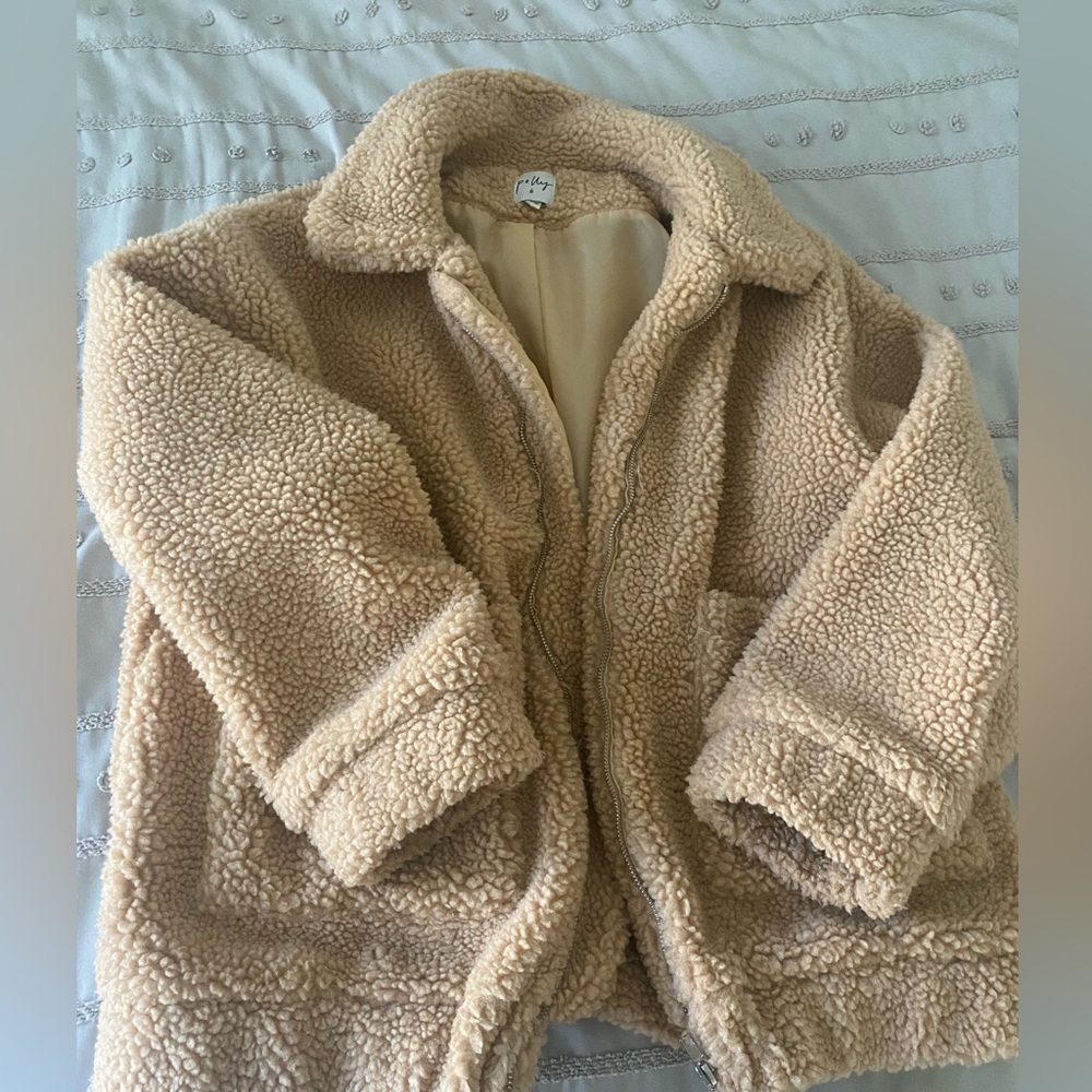 Princes Polly oversized teddy jacket (size s/m)